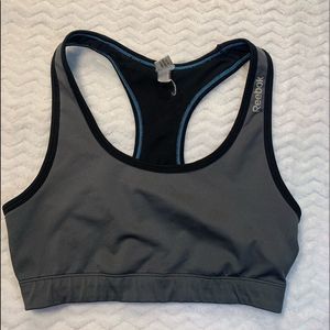 Reebok grey sports bra size small